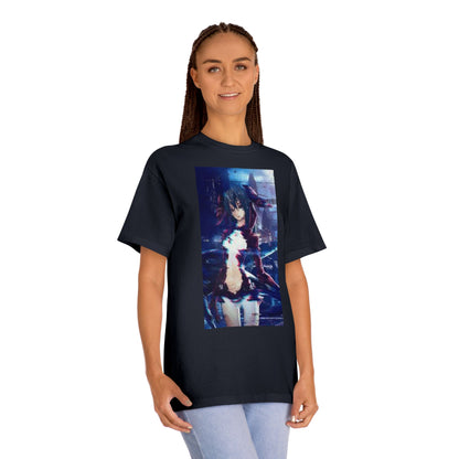 Kawaii Blue Hair Anime Girl T-Shirt – Stylish and Cute Design