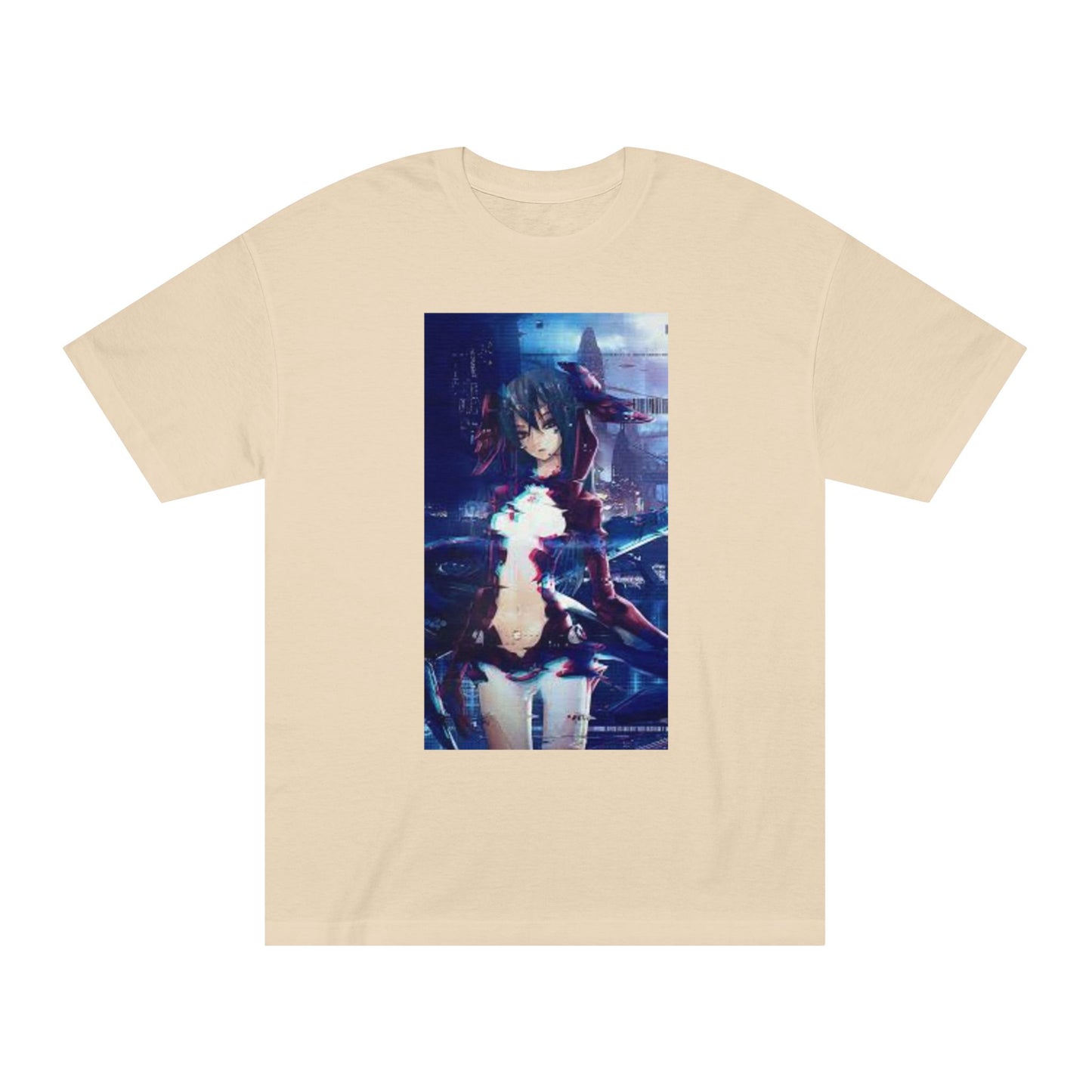 Kawaii Blue Hair Anime Girl T-Shirt – Stylish and Cute Design