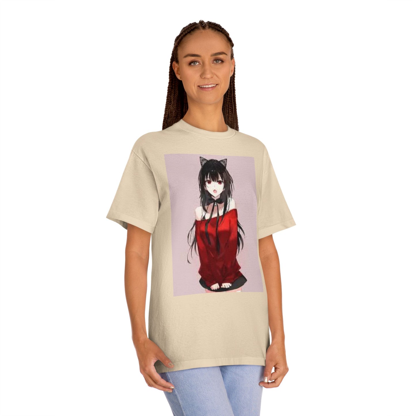 Cute Cat Ear Kawaii Girl T-Shirt Perfect for Anime Lovers