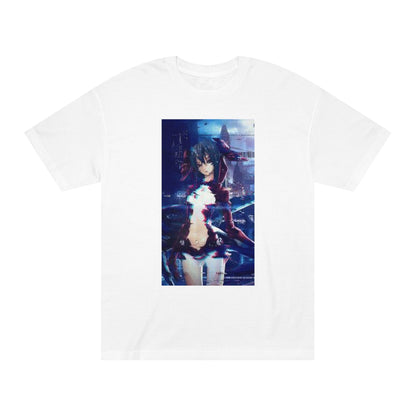 Kawaii Blue Hair Anime Girl T-Shirt – Stylish and Cute Design